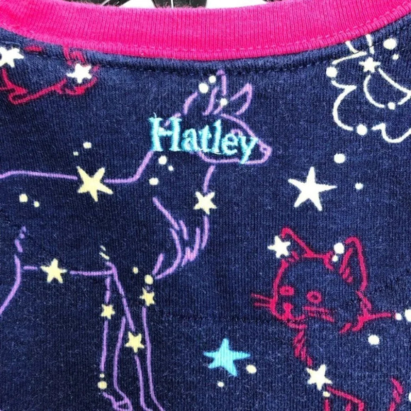 Hatley pajamas 2 piece long johns navy blue constellation night sky size 2 years - Picture 5 of 8